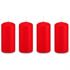 Candele rosse per corona dell'Avvento (100x48) - 4 candele