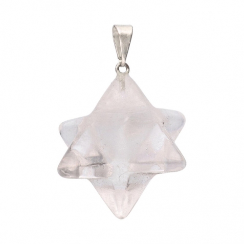 Ciondolo Merkaba Quarzo bianco 