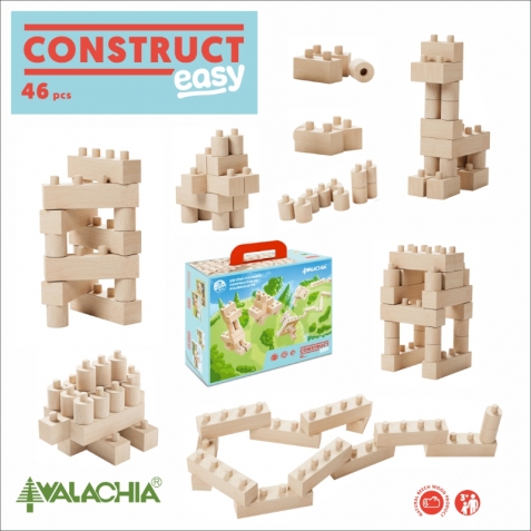 Costruzioni in legno naturale - 46 pezzi
