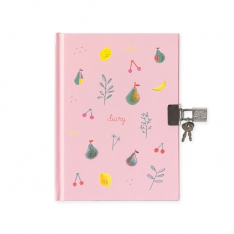 Diario segreto con lucchetto - Rosa