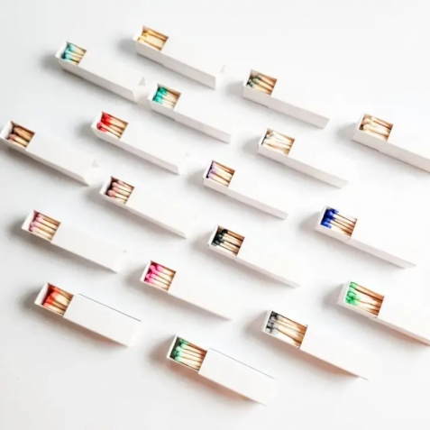 Fiammiferi capocchia colorata (scatola da colorare) scegli colore