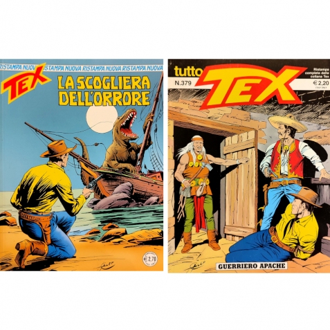 Tex - 2 fumetti: La scogliera dell'orrore e Guerriero apache - Libri usati