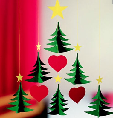 Albero Di Natale Rosa E Celeste.Mobile Decorazione Natalizie Da Appendere Ilsoleapicchio It