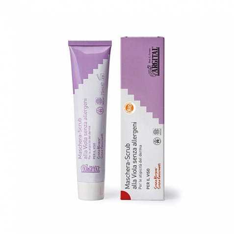 Maschera scrub alla viola - senza allergeni