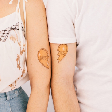 Besties - Tatuaggio temporaneo per migliori amici Tattly