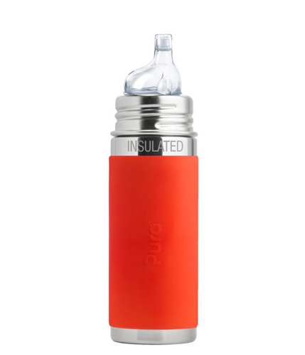 Thermos - Bottiglia termica in acciaio inox arancio 260ml - con beccuccio