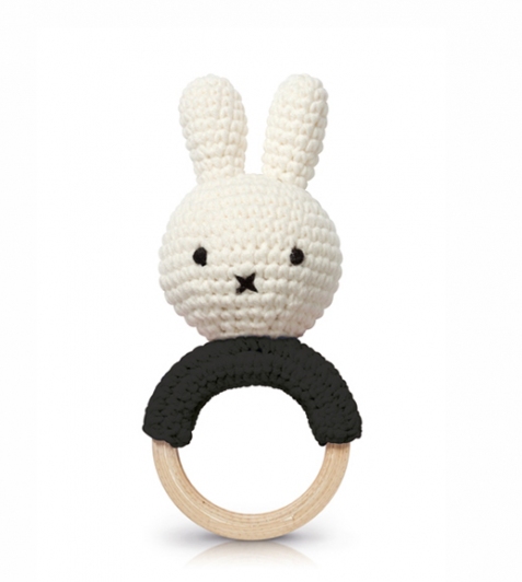 Massaggia gengive coniglietta Miffy - Nera