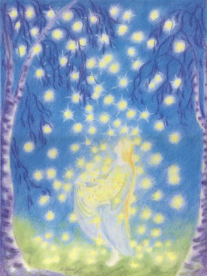 Cartolina: Pioggia di Stelle di Almut Hewel