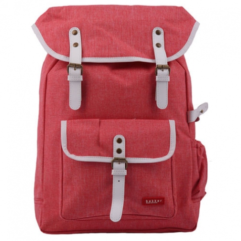 Zaino grande (42x12x28 cm) in tela rosso