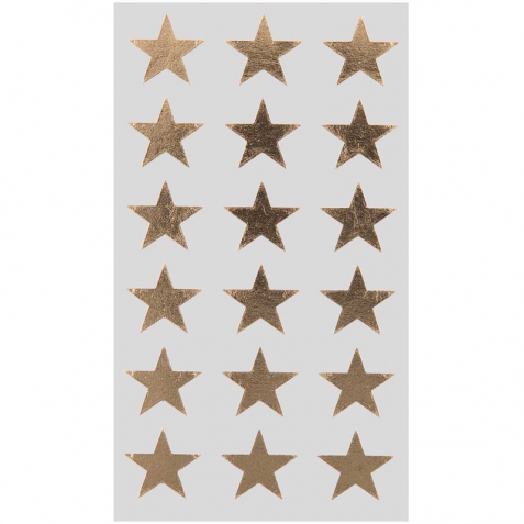 Stelle d'oro adesive - 18 mm