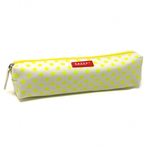 Astuccio in tela per penne e matite - Yellow Stars
