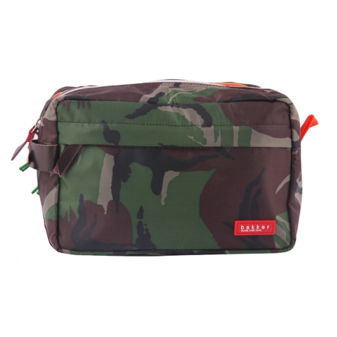 Astuccio grande - Beautycase grande con tasca frontale - militare