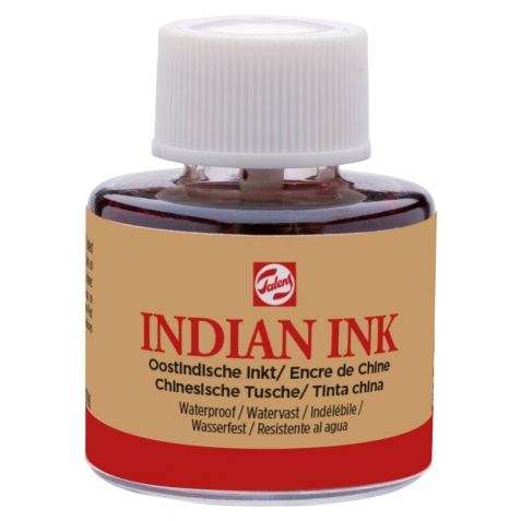 Inchiostro a china 11 ml - nero indian resistente all'acqua