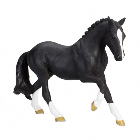 Cavallo nero al galoppo - Hannover 