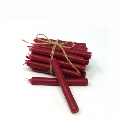 Candeline bordeaux - cm 10 (confezione da 20 pezzi)