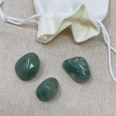 Sacchetto di minerali 3 pezzi - Avventurina verde