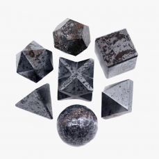 Pietre geometriche sacre. Solidi platonici, Sfera e Merkaba - Ematite