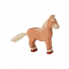 Cavallo marrone chiaro in legno