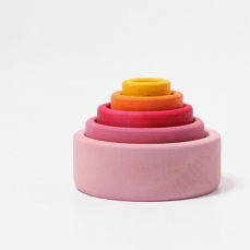 Ciotole in legno rosa a Matrioska - Lollipop