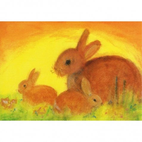 Cartoline: Famiglia di coniglietti