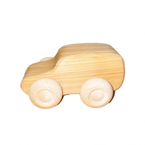Macchinina camioncino piccolo in legno naturale