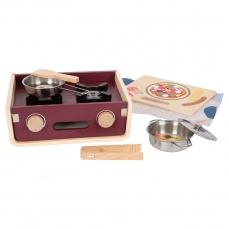 Cucina da campeggio con barbecue 4 in 1