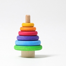 Figura decorativa - Torre a incastro arcobaleno