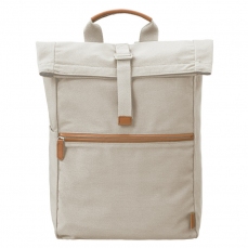 Zaino grande in cotone bio - Bianco Sabbia