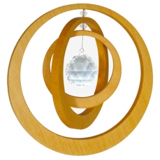 Acchiappasole da appendere (in legno) - Cerchi concentrici