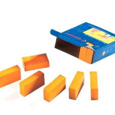 Pastelli a cera mattoncino monocolore 12 pezzi - Scegli il tuo colore