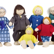 Famiglia Legno e stoffa per costellazione familiare transgenerazionale