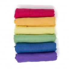 Veli in garza di cotone per costellazioni familiari - 6 colori Arcobaleno