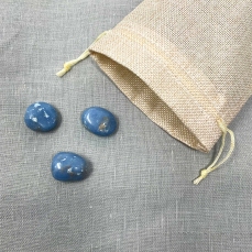 Sacchetto di minerali 3 pezzi - Angelite