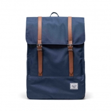 Cartella per la scuola Herschel in tessuto con doppia cinghia - blu navy