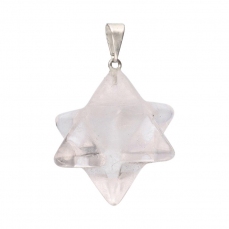 Ciondolo Merkaba Quarzo bianco