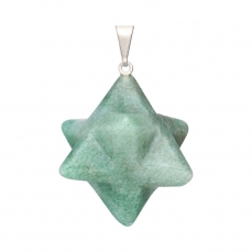 Ciondolo Merkaba in Quarzo verde