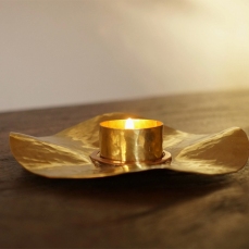 Portacandela in ottone - Petalo