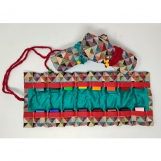 Pastelli a cera a mattoncino 16 colori Stockmar con astuccio in tela - Forme geometriche