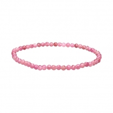Bracciale con pietre sfaccettate rosa di tormalina