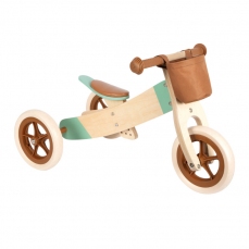 Triciclo e bicicletta senza pedali - in legno