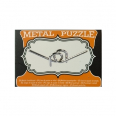 Rompicapo in metallo - Scatolina arancione