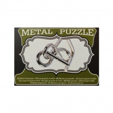 Rompicapo in metallo - Scatolina verde muschio