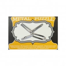 Rompicapo in metallo - Scatolina gialla