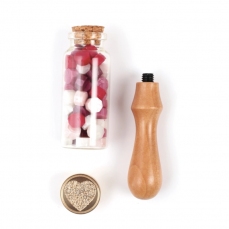 Cera lacca e sigillo a Cuore - Kit Regalo