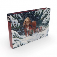 Puzzle I nani nel bosco invernale - 500 pezzi