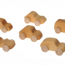 Macchinine di legno - 6 pezzi