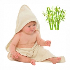 Asciugamano con cappuccio per neonati - fibra di bambù