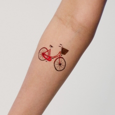 Red Bike - Tatuaggio temporaneo bicicletta Tattly