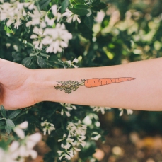 Carrot - Tatuaggio temporaneo Carota Tattly