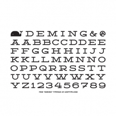 Deming - Tatuaggio temporaneo set lettere Tattly